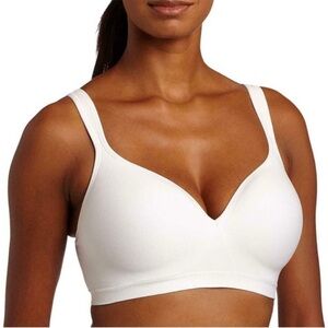 New! Bali Cool Comfort Wireless Bra White Size 36DD